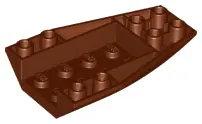 Reddish Brown Wedge 6 x 4 Triple Inverted Curved