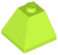Lime Slope 45 2 x 2 Double Convex Corner