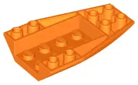 Orange Wedge 6 x 4 Triple Inverted Curved