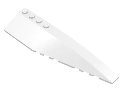White Wedge 12 x 3 Right