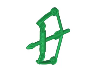 Green Minifigure, Weapon Bow, Compound with Arrow Drawn