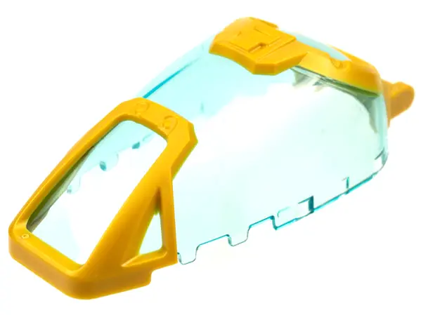 Trans-Light Blue Windscreen 7 x 4 x 2 Canopy with Pearl Gold Armor and Handle Pattern