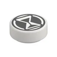 FLAT TILE 1X1, ROUND, NO. 238