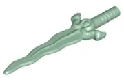 Sand Green Minifigure, Weapon Sword, Curved Blade and Elaborate Hilt