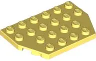 Light Yellow Wedge, Plate 4 x 6 Cut Corners