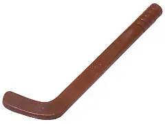 Reddish Brown Minifigure, Utensil Hockey Stick, Tapered Shaft