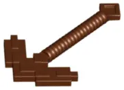 Reddish Brown Minifigure, Utensil Pickaxe Pixelated (Minecraft)