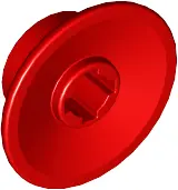 Red Train Wheel Small, Hole Notched for Wheels Holder Pin