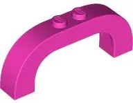 Dark Pink Arch 1 x 6 x 2 Curved Top