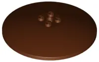 Reddish Brown Dish 8 x 8 Inverted (Radar) - Solid Studs