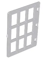 Light Bluish Gray Duplo Door / Window Pane 1 x 4 x 4 with 9 Panes