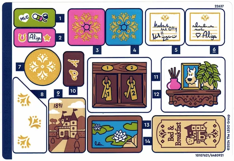 Sticker Sheet for Set 42638 - (10107621/6480921)