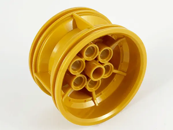 Pearl Gold Wheel 43.2mm D. x 26mm Technic Racing Small, 6 Pin Holes