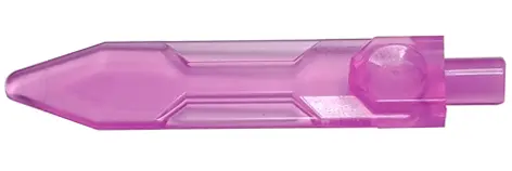 Trans-Dark Pink Minifigure, Weapon Sword, Blade with Bar End