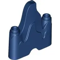 Dark Blue Wave Rounded 1 x 4 with 2 Studs on Ends (Flame, Rock)