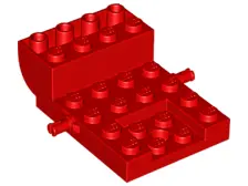 Red Vehicle, Base 4 x 6 x 1 2/3 Curved
