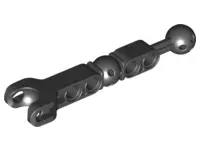 Black Hero Factory Arm / Leg with Ball Joint on Axle and Ball Socket and 4 Pin Holes