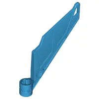 Dark Azure Bionicle Wing Small / Tail with Axle Hole