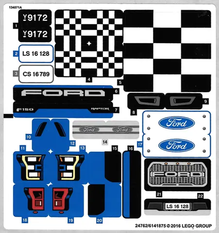 Sticker Sheet for Set 75875 - (24762/6141875)