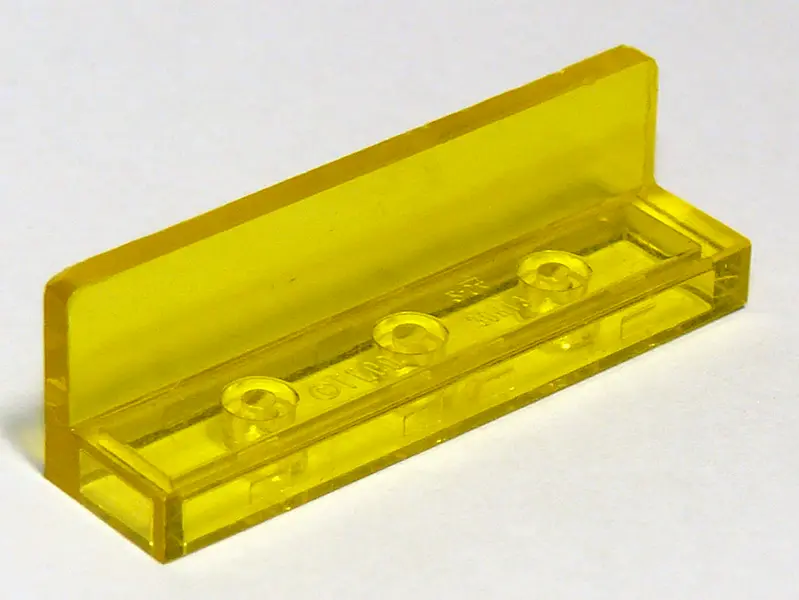 Trans-Yellow Panel 1 x 4 x 1