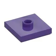 PLATE 2X2 W 1 KNOB