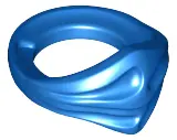 Blue Minifigure Bandana Ninja