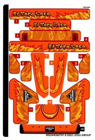 Sticker Sheet for Set 42135 - (80224/6362701)
