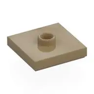 PLATE 2X2 W 1 KNOB