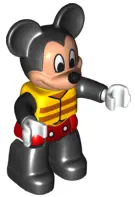 Duplo Figure Lego Ville, Mickey Mouse, Life Jacket (6146819 / 6206119)