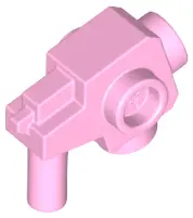 Bright Pink Minifigure, Weapon Gun, Blaster with Studs on Sides, Bottom, and Front