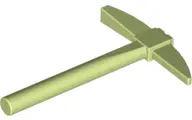 Yellowish Green Minifigure, Utensil Pickaxe