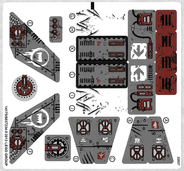 Sticker Sheet for Set 70009 - (14175/6037234)