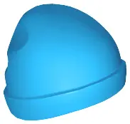 Dark Azure Minifigure, Headgear Cap, Beanie