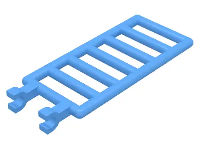 Medium Blue Bar 7 x 3 with 2 U Clips (Ladder)