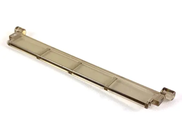 Trans-Brown Garage Roller Door Section without Handle
