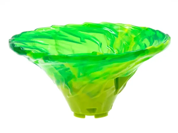 Lime Tornado of Spinjitzu Wide with Marbled Trans-Green Top Pattern