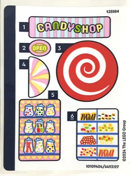 Sticker Sheet for Set 40692 - (10109404/6493197)