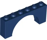 Dark Blue Arch 1 x 6 x 2 - Medium Thick Top without Reinforced Underside