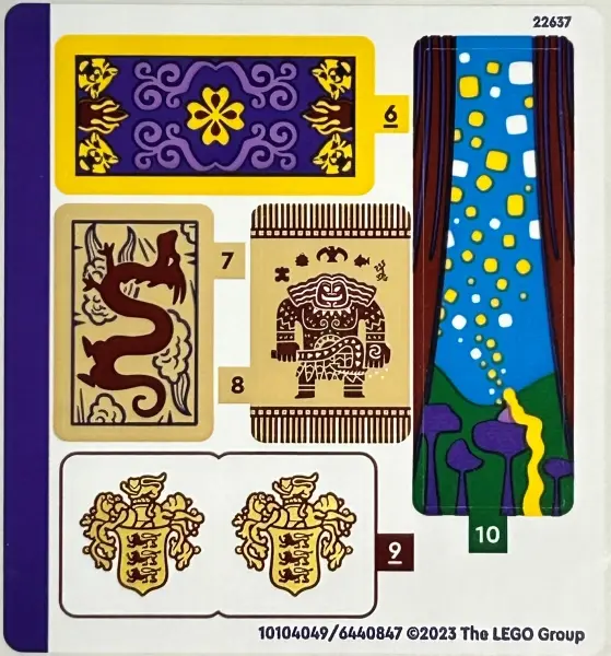 Sticker Sheet for Set 43222, Sheet 2 - (10104049/6440847)