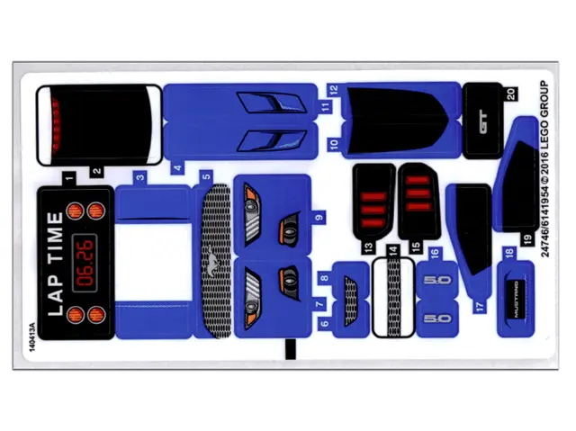 Sticker Sheet for Set 75871 - International Version - (24746/6141954)