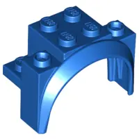 Blue Vehicle, Mudguard 4 x 2 1/2 x 2 1/3 with Arch Round