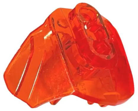 Trans-Neon Orange Hero Factory Armor with Ball Joint Socket - Size 3
