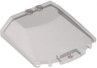 Trans-Brown Windscreen 6 x 6 x 1 1/3 Straight Sides