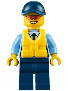 Police - City Officer, Life Jacket, Orange Sunglasses