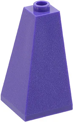 Dark Purple Slope 75 2 x 2 x 3 Double Convex