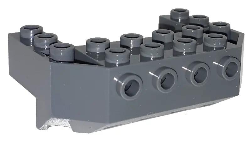 Dark Bluish Gray Train Front Sloping Base with 4 Studs