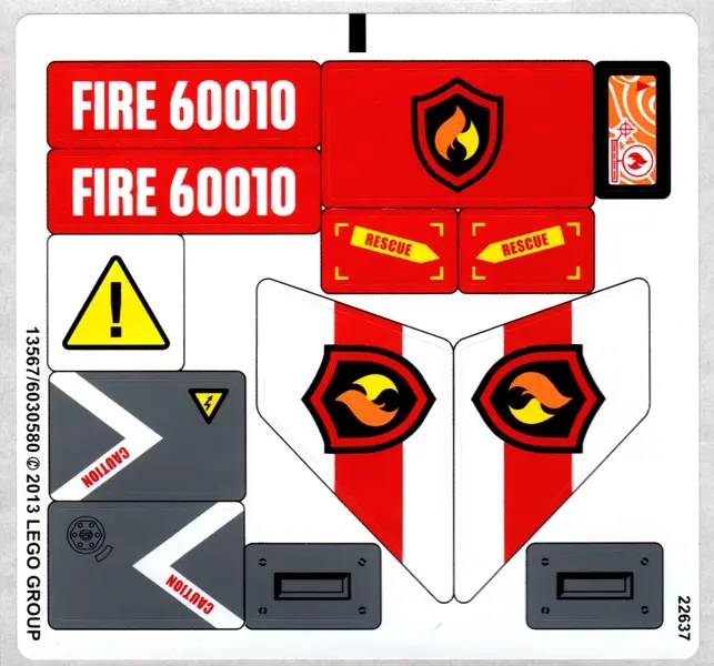 Sticker Sheet for Set 60010 - (13567/6030580)