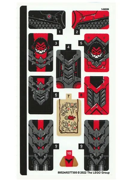 Sticker Sheet for Set 80033 - (88524/6377305)