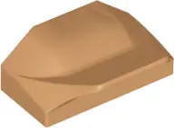 Medium Nougat Slope, Curved 1 x 2 x 2/3 Wing End