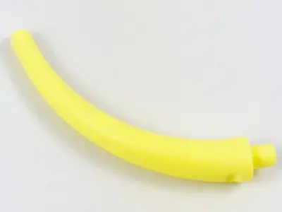 Bright Light Yellow Dinosaur Tail End Section / Horn